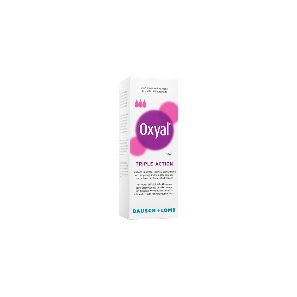 Oxyal Triple Action Øjendråber 10 Ml 3 Oxyal Triple Action Øjendråber 10 Ml